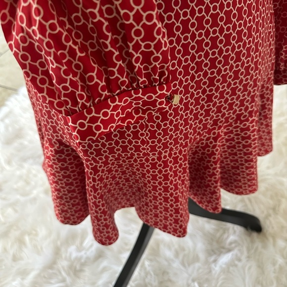 Alexis Red Patterned Dress - Picture 6 of 13
